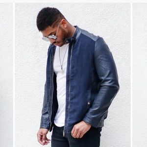 Young Republic Men’s Leather & Suede Jacket XL